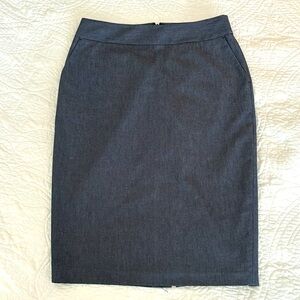 Liz Claiborne denim look cotton skirt
